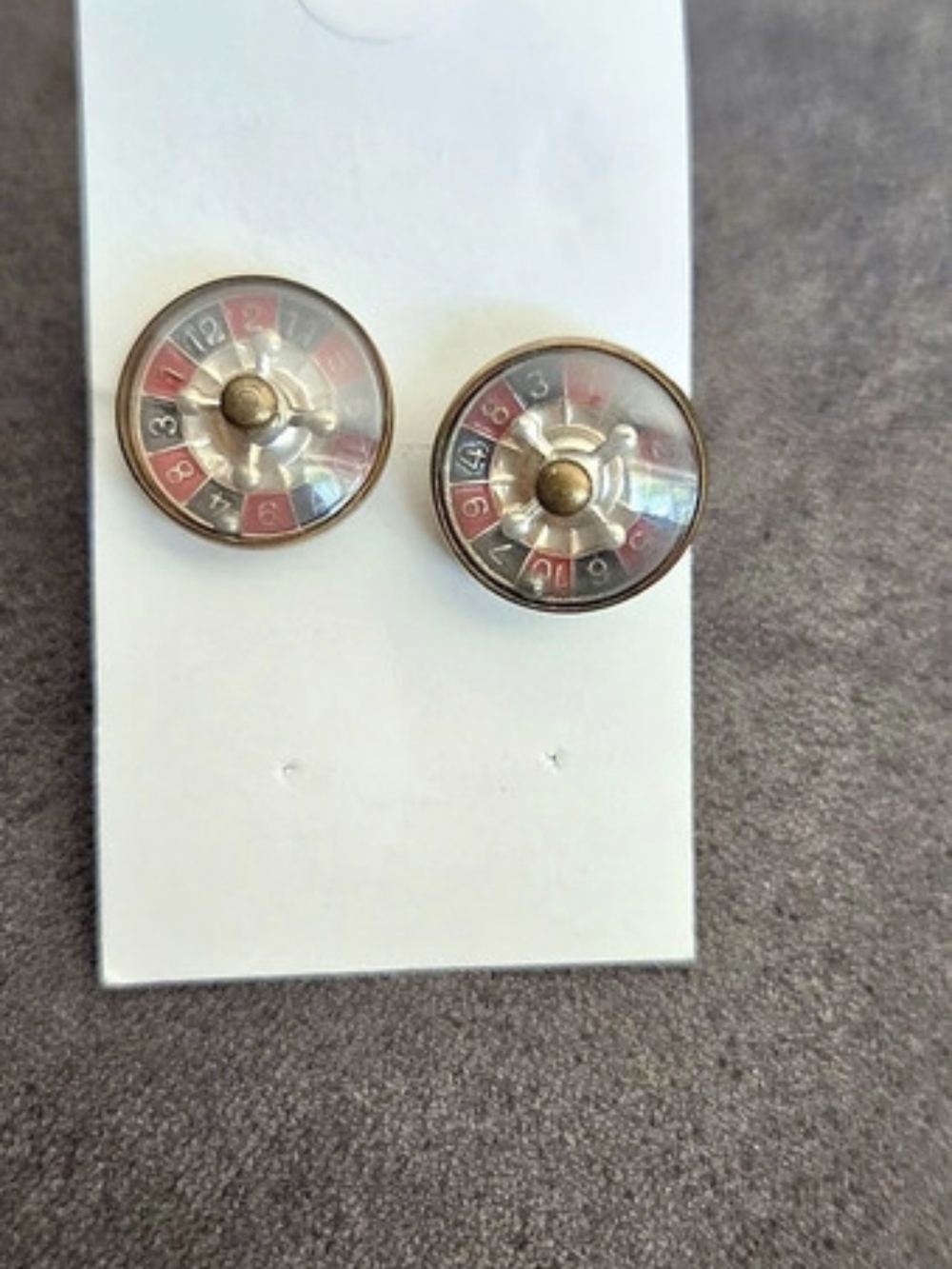 Multicolor Gold-Tone Earrings Like New
